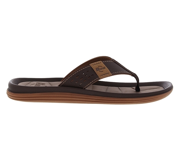 men's brown flip flops